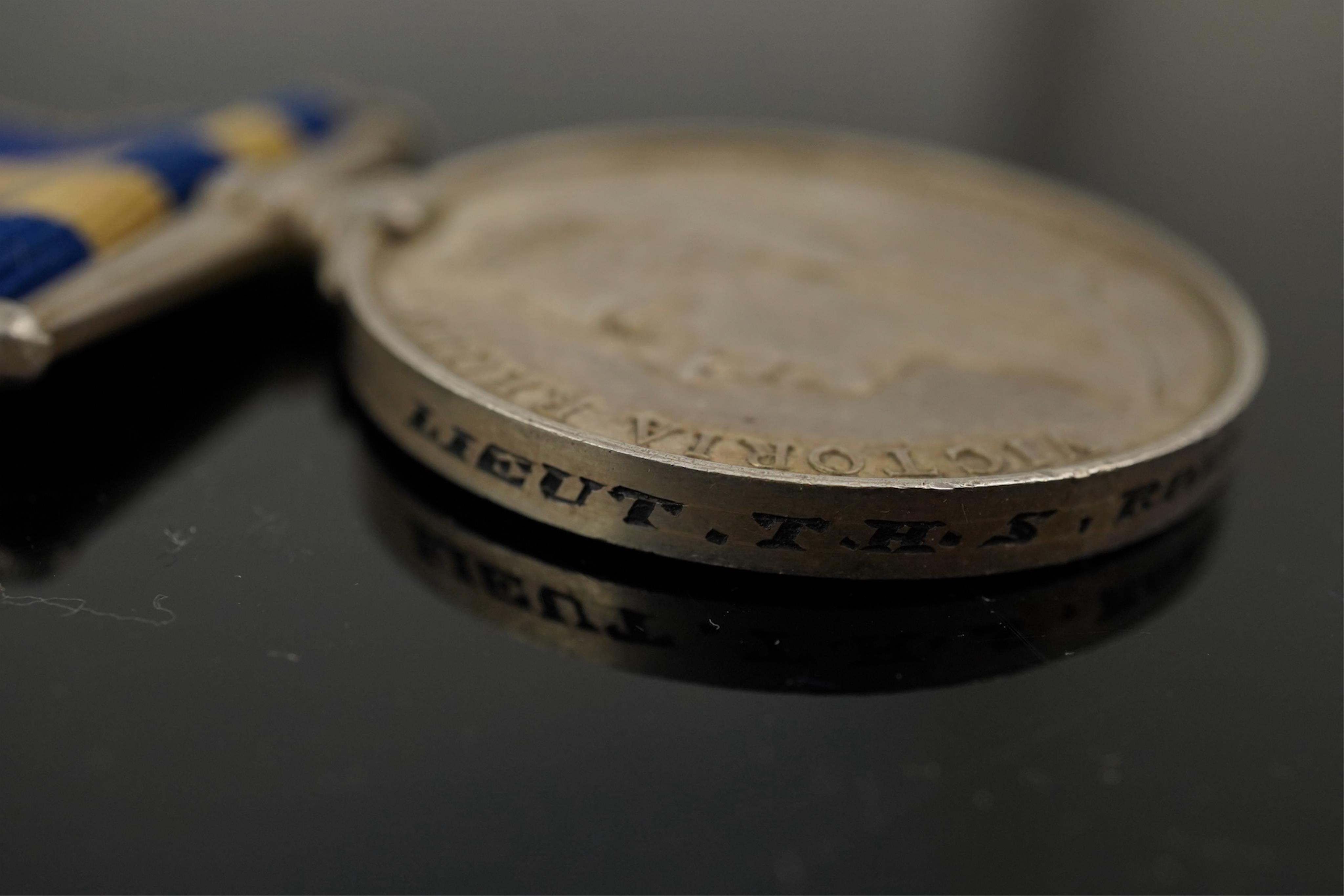 Battle of Trafalgar interest; Four medals awarded to members of the Robertson family. A Victorian naval General Service Medal to Thomas Robertson, Surgeon, with three bars for;, Sirius 17 April 1806, Trafalgar and Egypt,